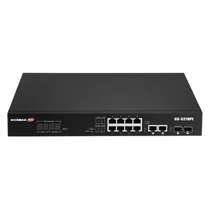 Picture of EDIMAX 12-Port Surveillance Long Range Gigabit PoE+ Web Smart Switch