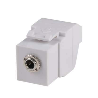 Picture of DYNAMIX Keystone Stereo Socket for HWS range. White Colour.