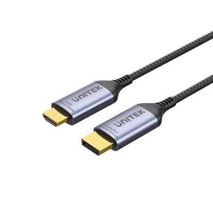 Picture of UNITEK 1.8M 8K 60Hz DisplayPort 1.4 to HDMI 2.1 Adpater Cable.