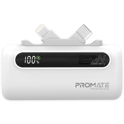 Picture of PROMATE 5000mAh Ultra-Compact Fast Charging Power Bank with In-Built