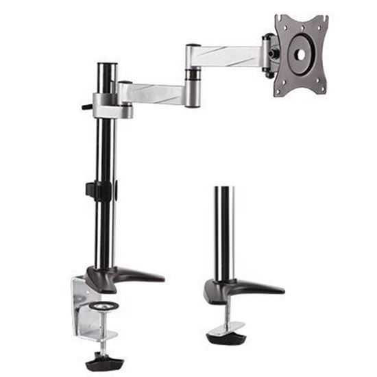 Picture of BRATECK 13-27" Single Monitor Desk Mount. Max Load 8kgs. Rotate,