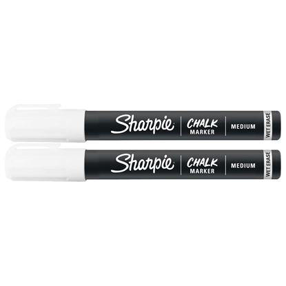 Picture of Sharpie White Chalk Wet Erase Marker. Pack of 2