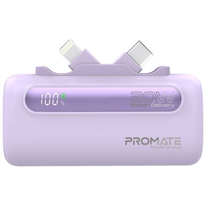 Picture of PROMATE 5000mAh Ultra-Compact Fast Charging Power Bank with In-Built