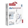 Picture of PROMATE 1.1m 3in1 Ultra-Fast USB-C Retractable Multi-Connector Cable.