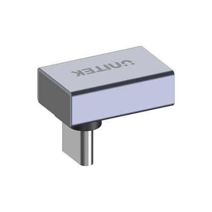 Picture of UNITEK USB-C 90 Degree Right Angle Adapter. Type-C Male to Female.