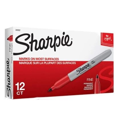 Picture of Sharpie Fine Point Permanent Marker Red 30002 - (MOQ 12)