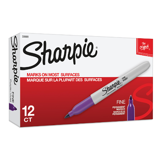 Picture of Sharpie Fine Point Permanent Marker Purple 30038 - (MOQ 12)