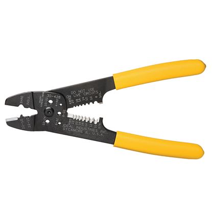 Picture of IDEAL INDUSTRIES Combination Crimp, Strip and Cut Tool. Strips 8 to 20