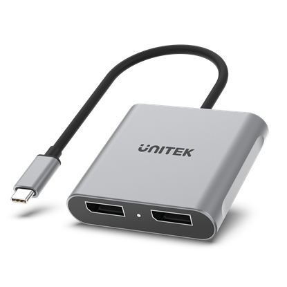 Picture of UNITEK USB-C to Dual DisplayPort 8K Adapter with MST.