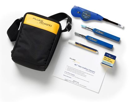 Picture of FLUKE Fiber Optic Cleaning Kit, Icluding Case & Oneclick Cleaners