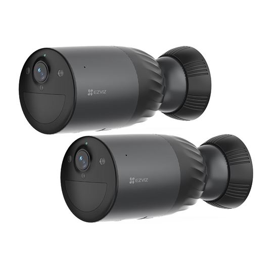 Picture of EZVIZ 8MP (4K) 2-Pack BC1C Outdoor IP65 Security Camera Bundle.