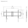Picture of BRATECK 43"-95" Fixed Slim TV Wall Mount. Supports Up to 75Kgs.