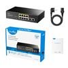 Picture of CUDY 8-Port Gigabit Unmanaged PoE+ 120W Desktop Switch with with 2 Gig