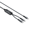 Picture of UNITEK 2-in-1 USB-C Cable with Dual Connectors. Fast Charge iPhone 16