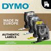 Picture of DYMO Genuine D1 Label Cassette Tape 12mm x 7M, Black on Green