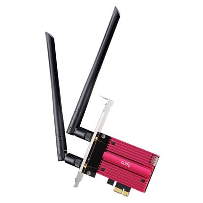 Picture of CUDY AX5400 Wi-Fi 6E Bluetooth Tri Band PCI Express Adapter.