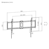 Picture of BRATECK 43"-95" Tilt Slim TV Wall Mount. Supports Up to 75Kgs.