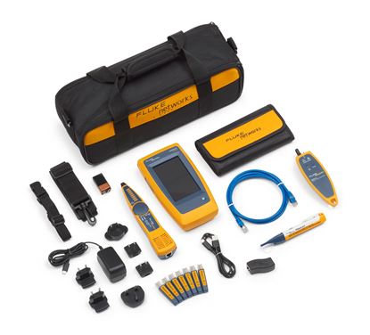 Picture of FLUKE NETWORKS LIQ-200 Duo Kit with Fiber VFL and Live Fiber Detector.