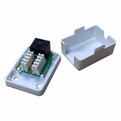 Picture of DYNAMIX Cat5e Single Port Floor Mount Terminal. (40 x 53 x 25mm)