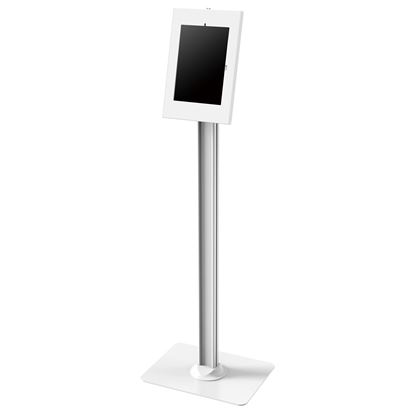 Picture of BRATECK Anti-Theft Enclosed Free Standing Tablet Display Kiosk White