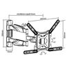 Picture of BRATECK 23'-55' Full Motion TV Wall Mount Bracket with Lenghtened Arm.